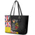 Aotearoa and Niue Toitu Te Tiriti Leather Tote Bag Honour the Treaty - Fight Together Stand Together