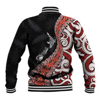 Aotearoa Maori Stylized Koru - Silver Ferns Baseball Jacket LT03 - Polynesian Pride