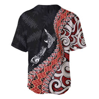 Aotearoa Maori Stylized Koru - Silver Ferns Baseball Jersey LT03 - Polynesian Pride