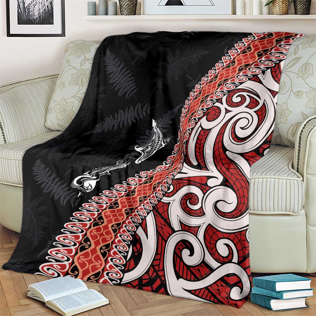 Aotearoa Maori Stylized Koru - Silver Ferns Blanket LT03 - Polynesian Pride