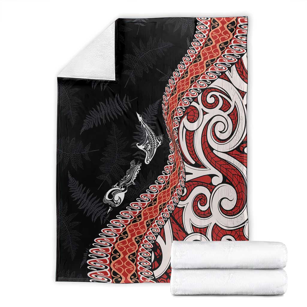 Aotearoa Maori Stylized Koru - Silver Ferns Blanket LT03 - Polynesian Pride
