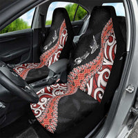 Aotearoa Maori Stylized Koru - Silver Ferns Car Seat Cover LT03 - Polynesian Pride