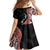 Aotearoa Maori Stylized Koru - Silver Ferns Family Matching Summer Maxi Dress and Hawaiian Shirt