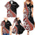 Aotearoa Maori Stylized Koru - Silver Ferns Family Matching Summer Maxi Dress and Hawaiian Shirt