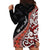 Aotearoa Maori Stylized Koru - Silver Ferns Hoodie Dress