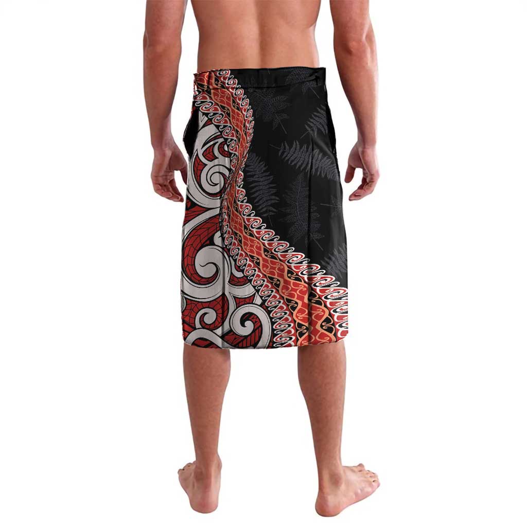 Aotearoa Maori Stylized Koru - Silver Ferns Lavalava LT03 - Polynesian Pride