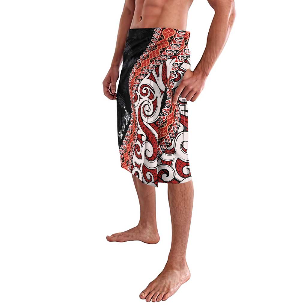 Aotearoa Maori Stylized Koru - Silver Ferns Lavalava LT03 - Polynesian Pride
