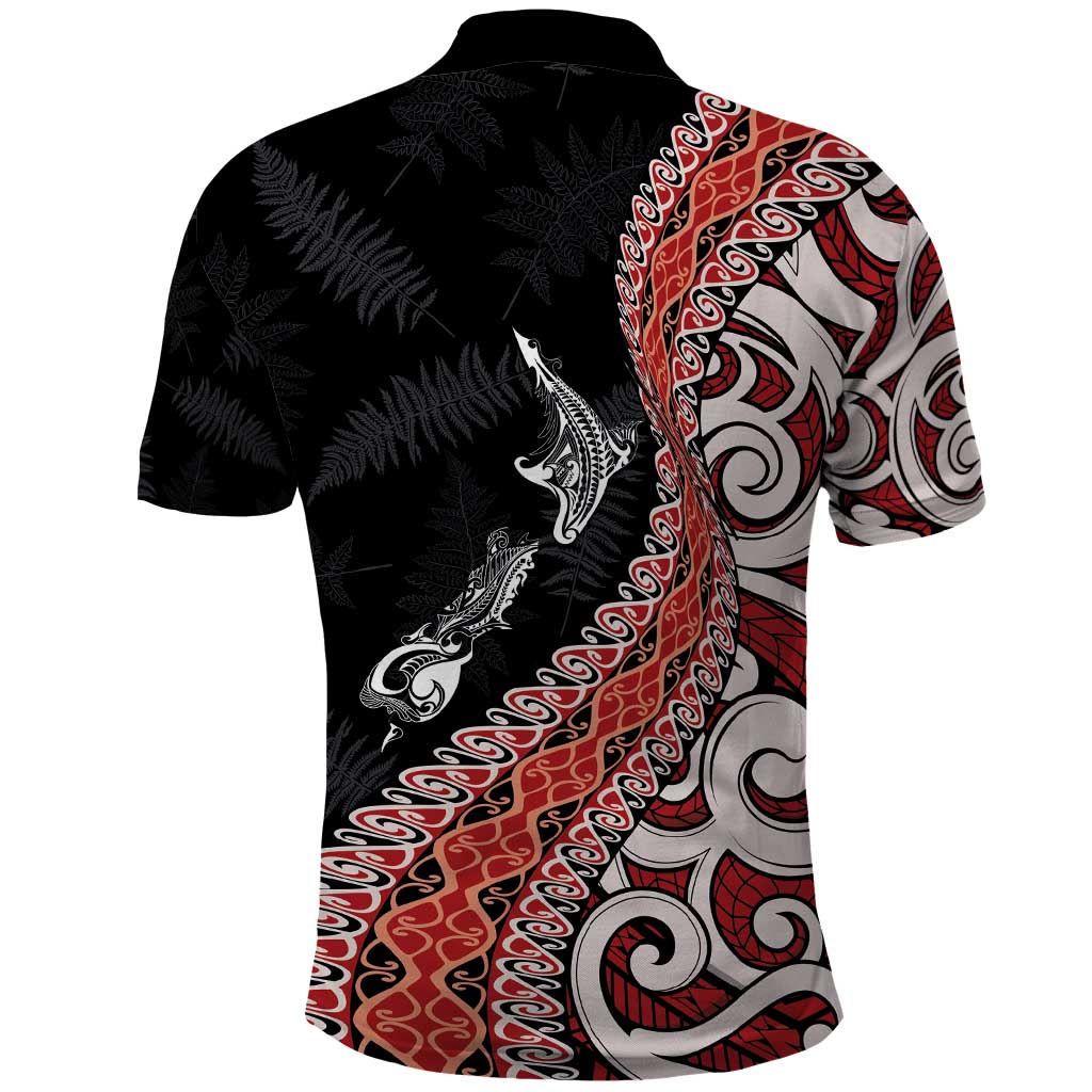 Aotearoa Maori Stylized Koru - Silver Ferns Polo Shirt LT03 - Polynesian Pride