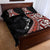 Aotearoa Maori Stylized Koru - Silver Ferns Quilt Bed Set