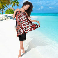 Aotearoa Maori Stylized Koru - Silver Ferns Sarong LT03 - Polynesian Pride