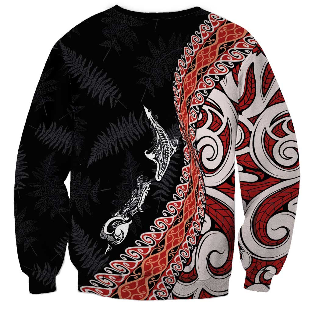 Aotearoa Maori Stylized Koru - Silver Ferns Sweatshirt LT03 - Polynesian Pride