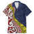 Aotearoa and Niue Family Matching Mermaid Dress and Hawaiian Shirt Hiapo Maori Stylized Koru