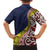 Aotearoa and Niue Family Matching Summer Maxi Dress and Hawaiian Shirt Hiapo Maori Stylized Koru