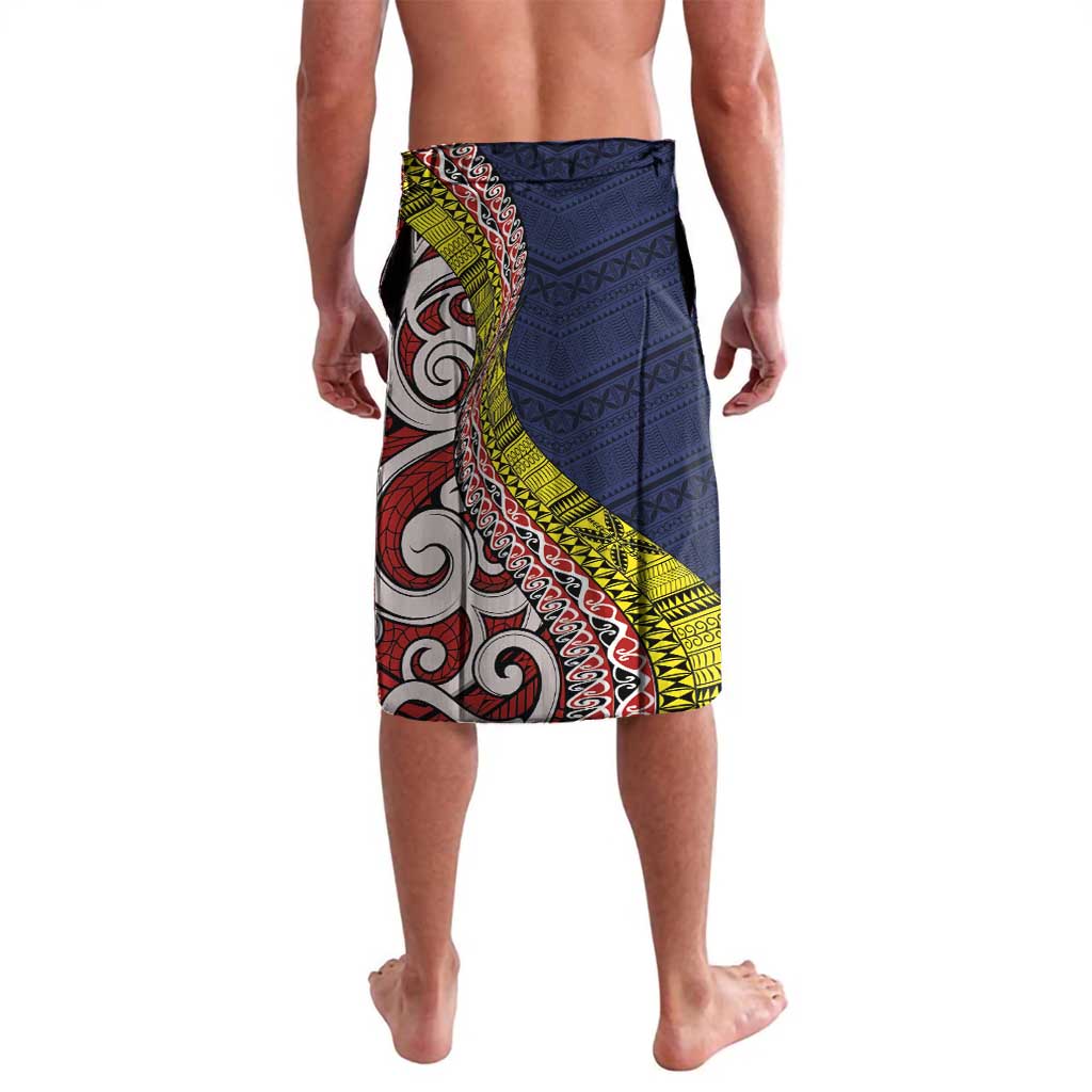 Aotearoa and Niue Lavalava Hiapo Maori Stylized Koru LT03 - Polynesian Pride