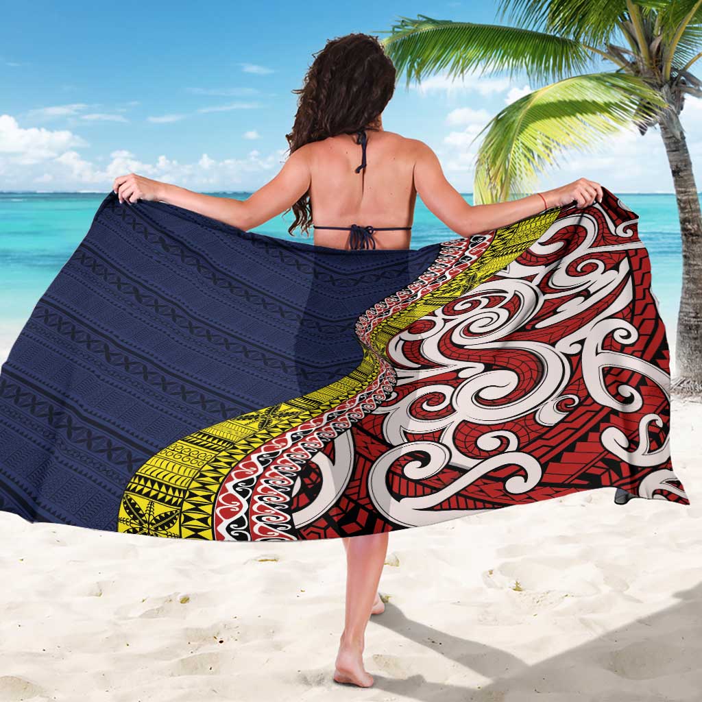Aotearoa and Niue Sarong Hiapo Maori Stylized Koru LT03 - Polynesian Pride