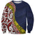 Aotearoa and Niue Sweatshirt Hiapo Maori Stylized Koru