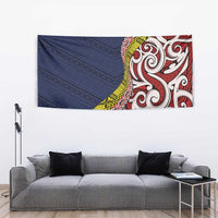 Aotearoa and Niue Tapestry Hiapo Maori Stylized Koru LT03 - Polynesian Pride