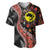 Aotearoa and Australia Baseball Jersey Maori Koru Ferns With Aboriginal Kangaroo