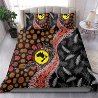 Aotearoa and Australia Bedding Set Maori Koru Ferns With Aboriginal Kangaroo LT03 - Polynesian Pride
