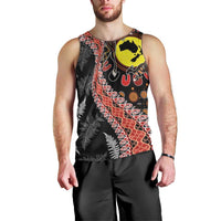 Aotearoa and Australia Men Tank Top Maori Koru Ferns With Aboriginal Kangaroo LT03 - Polynesian Pride