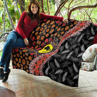 Aotearoa and Australia Quilt Maori Koru Ferns With Aboriginal Kangaroo LT03 - Polynesian Pride