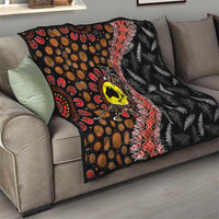 Aotearoa and Australia Quilt Maori Koru Ferns With Aboriginal Kangaroo LT03 - Polynesian Pride
