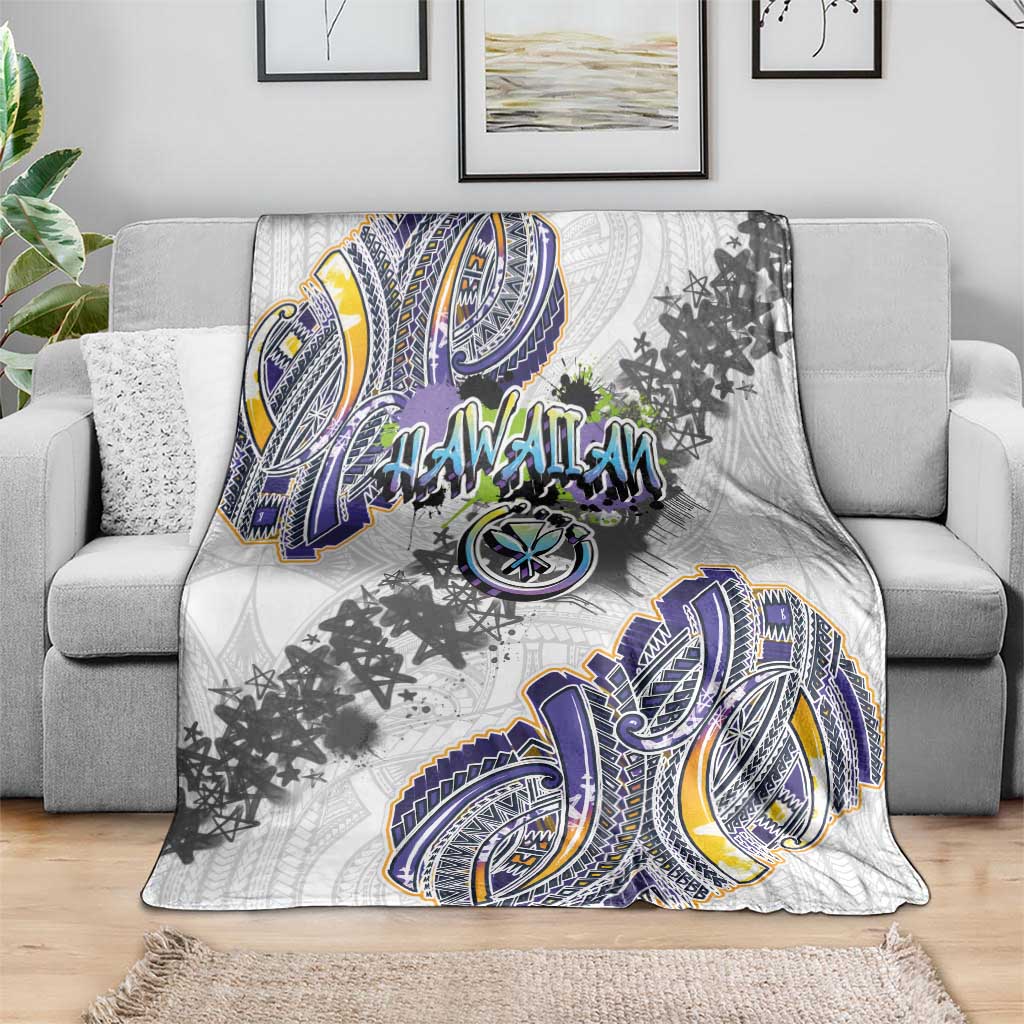 Traditional Art Hawaiian Kakau Tattoos Blanket Graffiti Style LT03 - Polynesian Pride