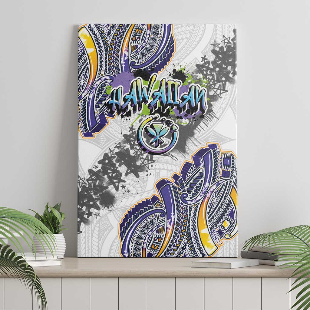 Traditional Art Hawaiian Kakau Tattoos Canvas Wall Art Graffiti Style LT03 - Polynesian Pride
