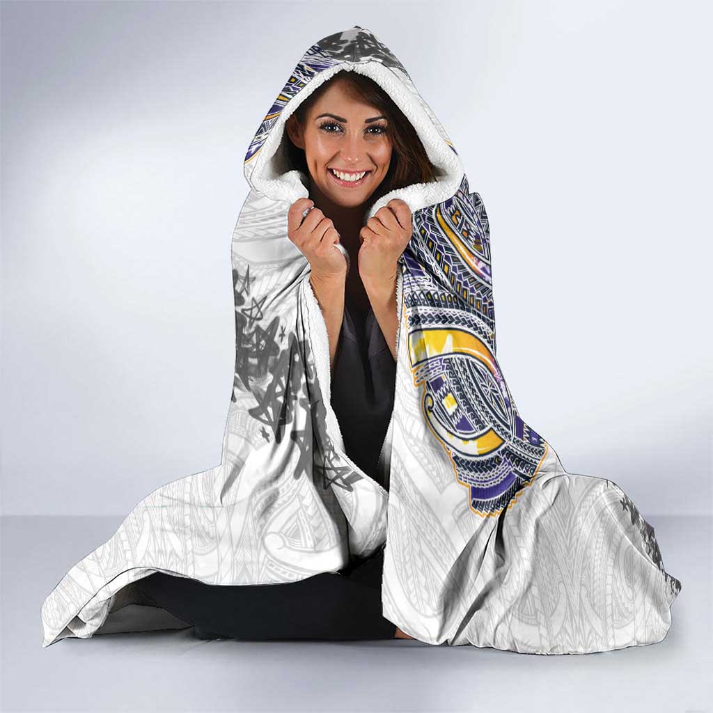 Traditional Art Hawaiian Kakau Tattoos Hooded Blanket Graffiti Style LT03 - Polynesian Pride