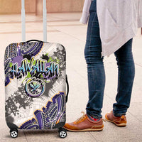 Traditional Art Hawaiian Kakau Tattoos Luggage Cover Graffiti Style LT03 White - Polynesian Pride