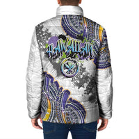 Traditional Art Hawaiian Kakau Tattoos Padded Jacket Graffiti Style LT03 - Polynesian Pride
