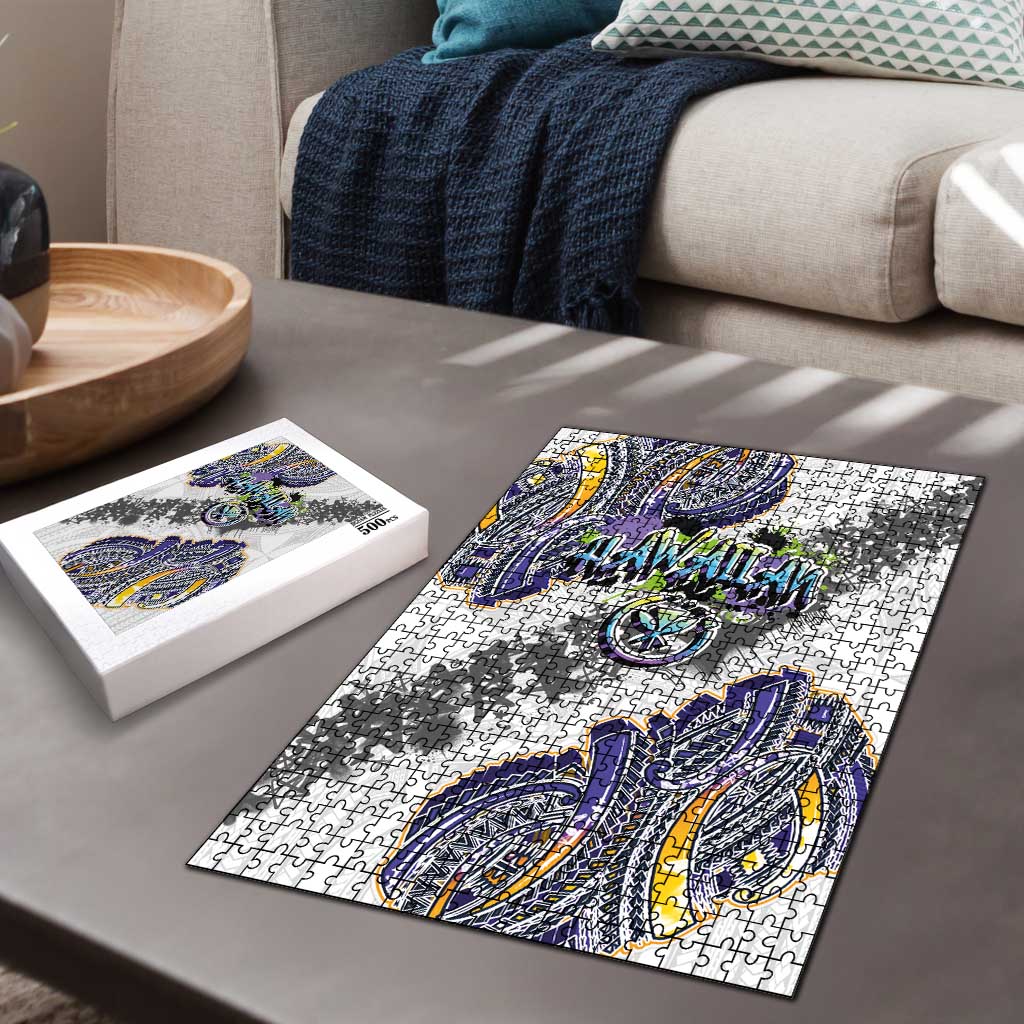Traditional Art Hawaiian Kakau Tattoos Puzzle Graffiti Style LT03 - Polynesian Pride