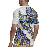 Traditional Art Hawaiian Kakau Tattoos Rugby Jersey Graffiti Style LT03 - Polynesian Pride