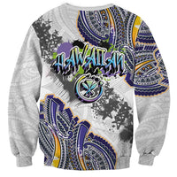 Traditional Art Hawaiian Kakau Tattoos Sweatshirt Graffiti Style LT03 - Polynesian Pride