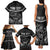 Custom Hawaii Warrior Family Matching Tank Maxi Dress and Hawaiian Shirt Kakau Quilt Pattern LT03 - Polynesian Pride