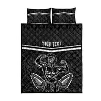 Custom Hawaii Warrior Quilt Bed Set Kakau Quilt Pattern LT03 - Polynesian Pride