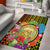 Hawaii Womens Day Wahine Area Rug Strong Beautiful Woman with Kakau Style LT03 - Polynesian Pride