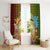 Hawaii Womens Day Wahine Window Curtain Strong Beautiful Woman with Kakau Style LT03 - Polynesian Pride