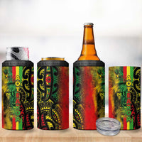 Aotearoa Reggae 4 in 1 Can Cooler Tumbler Maori Reggae-One Love LT03 - Polynesian Pride