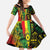 Aotearoa Reggae Family Matching Long Sleeve Bodycon Dress and Hawaiian Shirt Maori Reggae-One Love