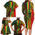 Aotearoa Reggae Family Matching Long Sleeve Bodycon Dress and Hawaiian Shirt Maori Reggae-One Love