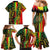 Aotearoa Reggae Family Matching Mermaid Dress and Hawaiian Shirt Maori Reggae-One Love