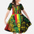 Aotearoa Reggae Family Matching Off Shoulder Maxi Dress and Hawaiian Shirt Maori Reggae-One Love