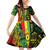 Aotearoa Reggae Family Matching Off Shoulder Short Dress and Hawaiian Shirt Maori Reggae-One Love