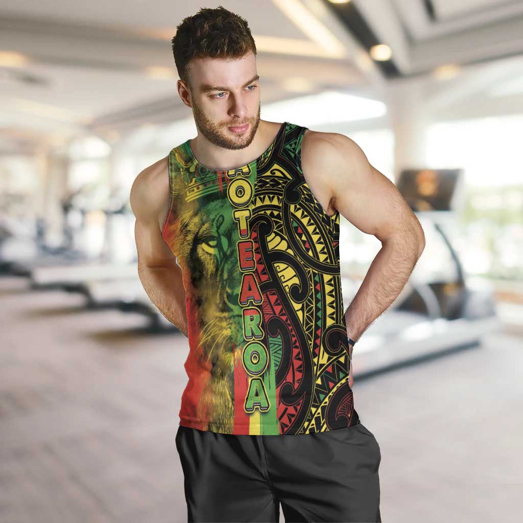Aotearoa Reggae Men Tank Top Maori Reggae-One Love LT03 Reggae - Polynesian Pride