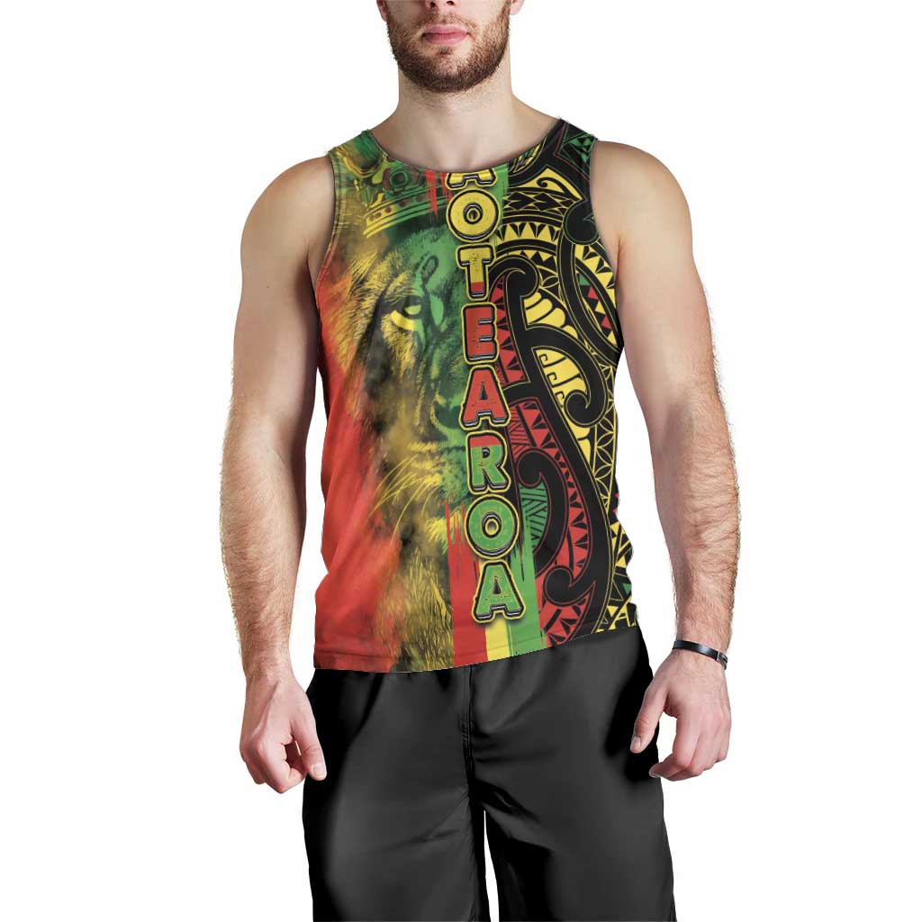 Aotearoa Reggae Men Tank Top Maori Reggae-One Love LT03 - Polynesian Pride