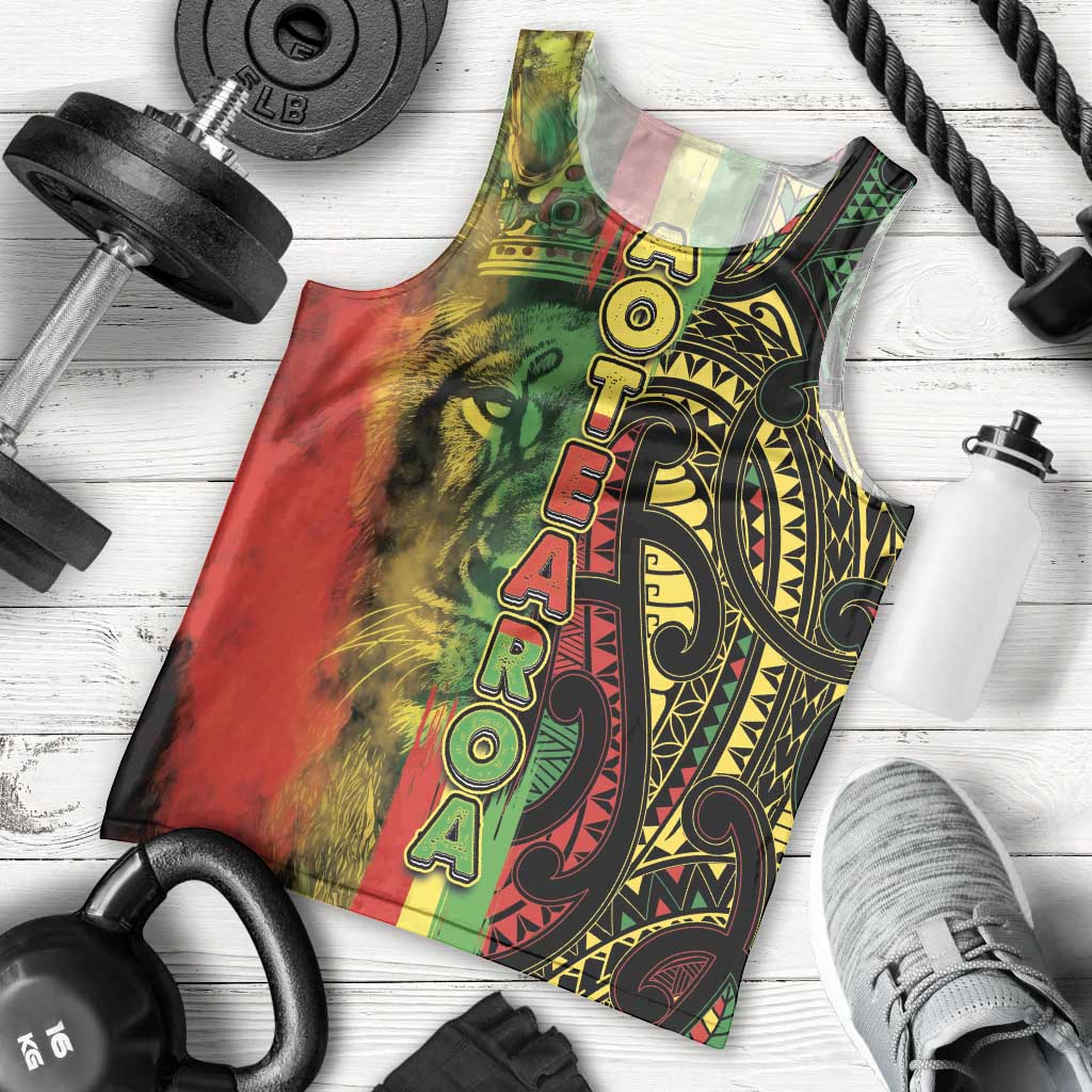 Aotearoa Reggae Men Tank Top Maori Reggae-One Love LT03 - Polynesian Pride