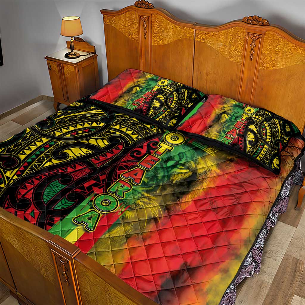 Aotearoa Reggae Quilt Bed Set Maori Reggae-One Love LT03 - Polynesian Pride
