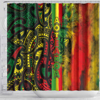 Aotearoa Reggae Shower Curtain Maori Reggae-One Love LT03 - Polynesian Pride