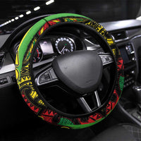 Aotearoa Reggae Steering Wheel Cover Maori Reggae-One Love LT03 Universal Fit Reggae - Polynesian Pride